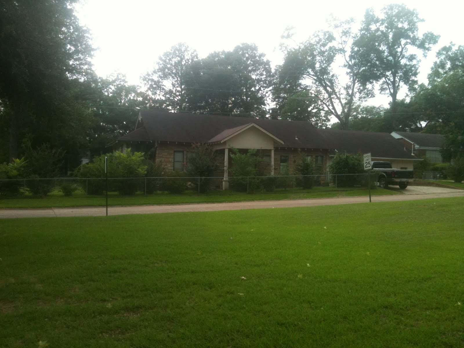 The house seen from the Myrtle Street side across the lawn